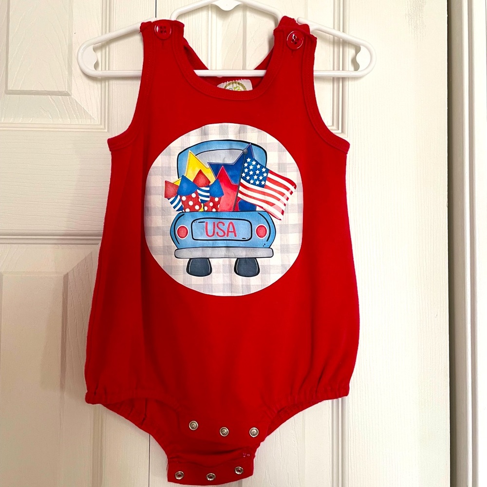 18m patriotic bubble romper